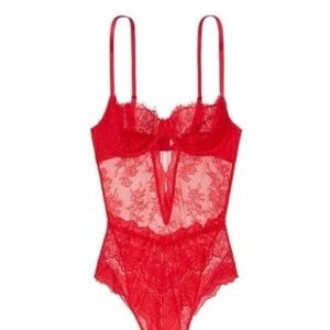 Victoria's Secret Red Lace Teddy